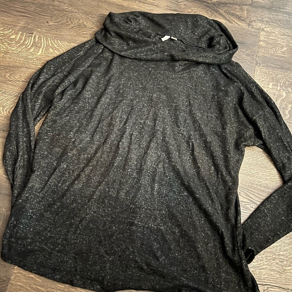 Black Cowl Neck Sweater by C est 1946 Large Cato